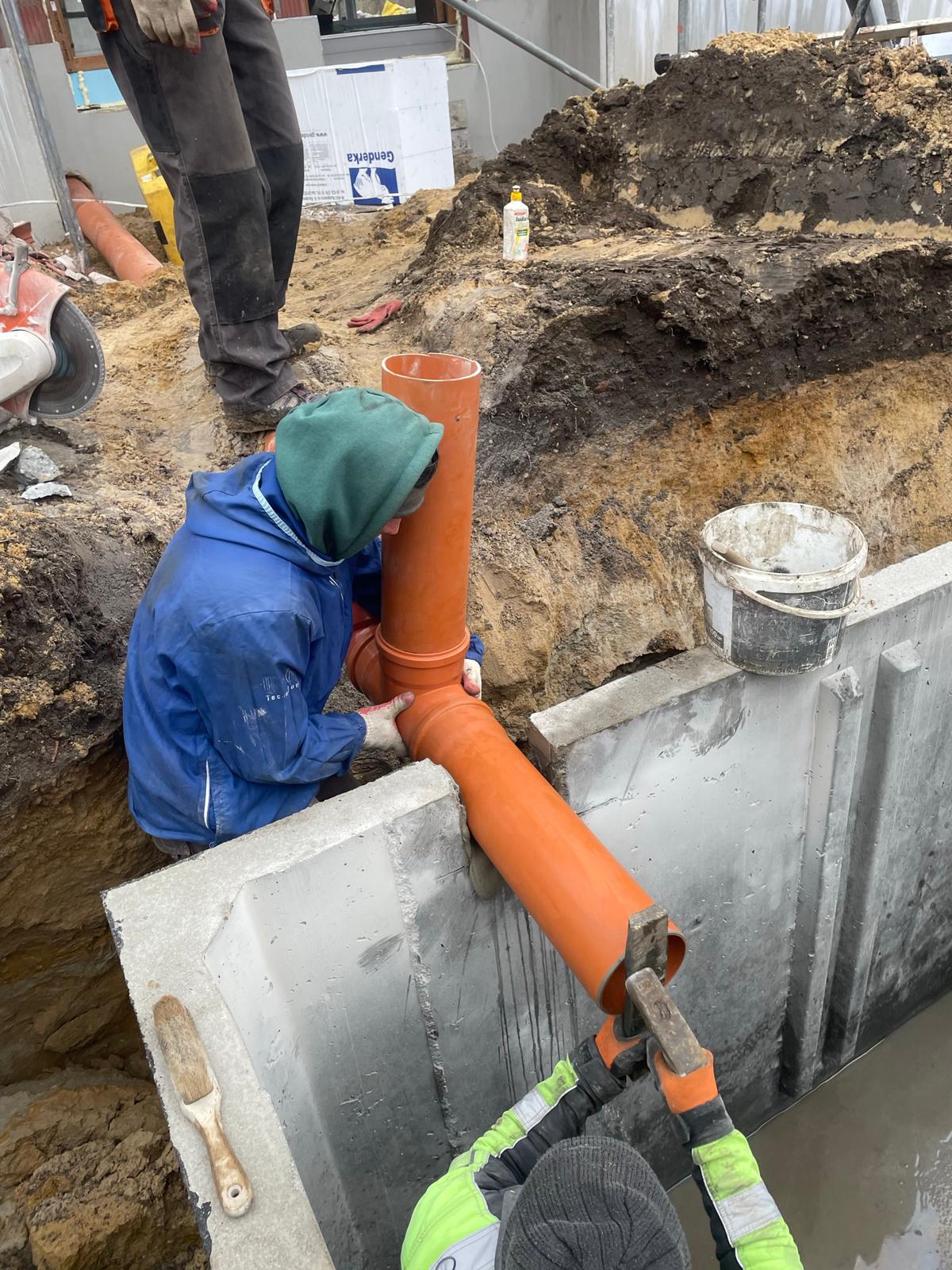 Wykop pod instalację